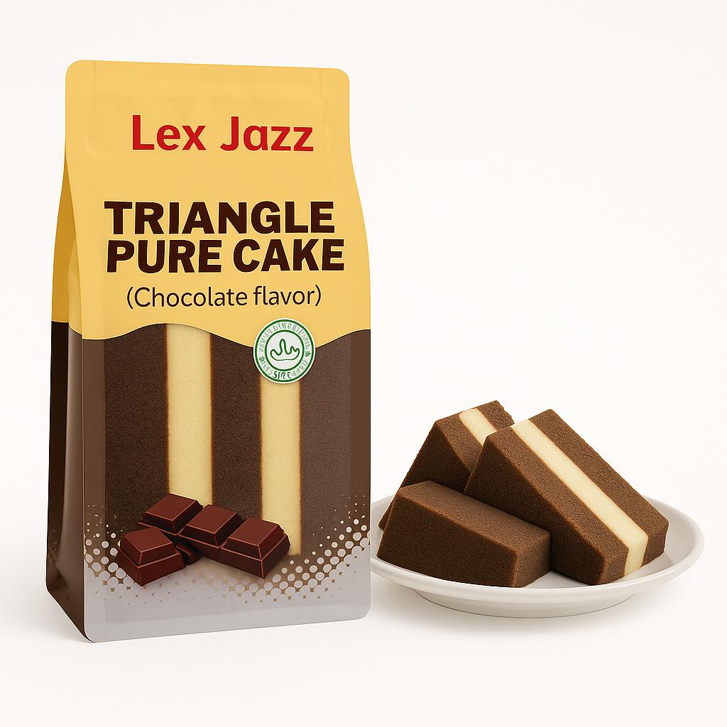 كيك مثلث بنكهة الشوكولاتة (Triangle Pure Cake – Chocolate Flavor)